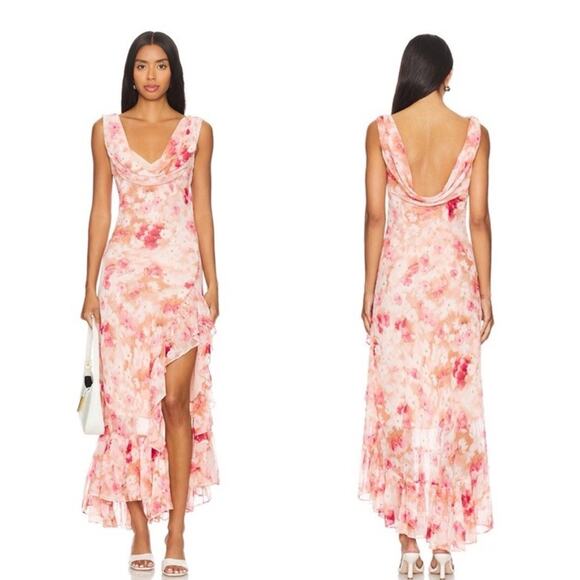 ASTR The Label The Cecilia Dress in Mauve Pink Floral Size S - Picture 1 of 5